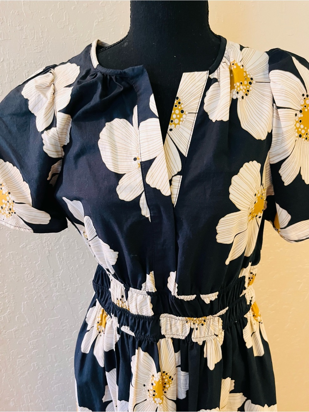 Anthropologie Somerset Maxi Dress with black and white  Floral Print - Picture 4 of 8